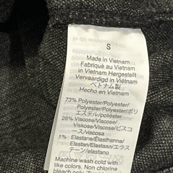 MADEWELL Wide-Sleeve Mockneck Top in Glen Plaid Grey Size Small AD034 - Picture 11 of 11